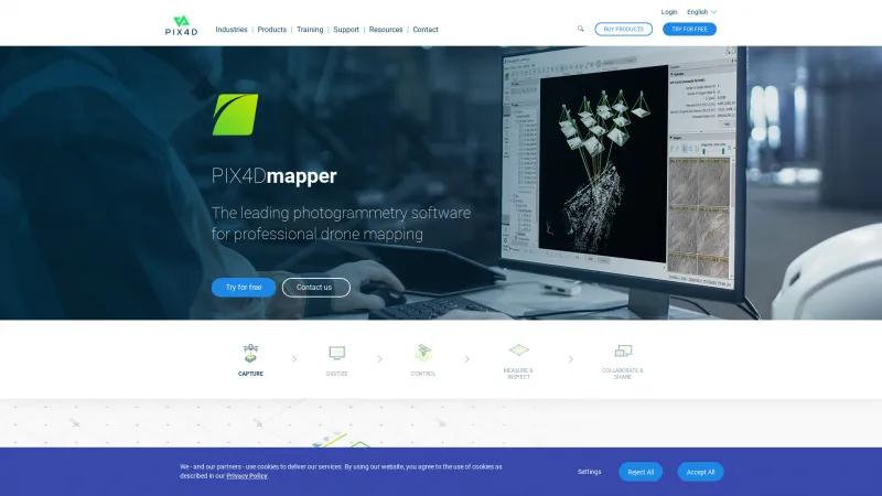 Homepage of PIX4Dmapper