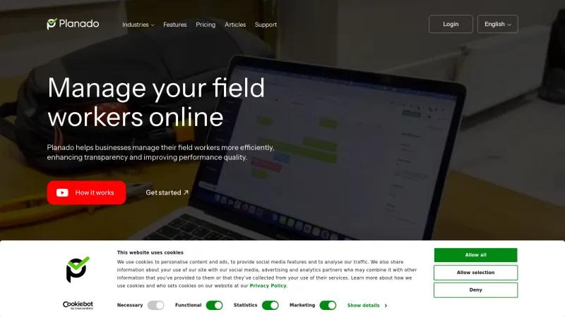 Homepage of Planado