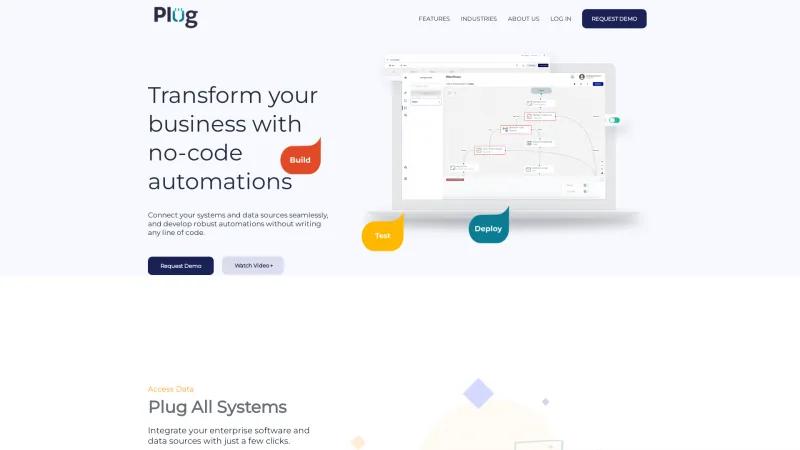 Homepage of Plug