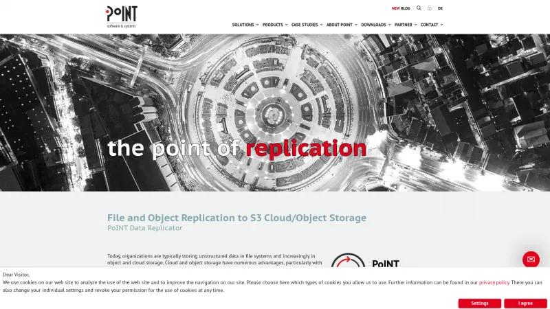 Homepage of PoINT Data Replicator