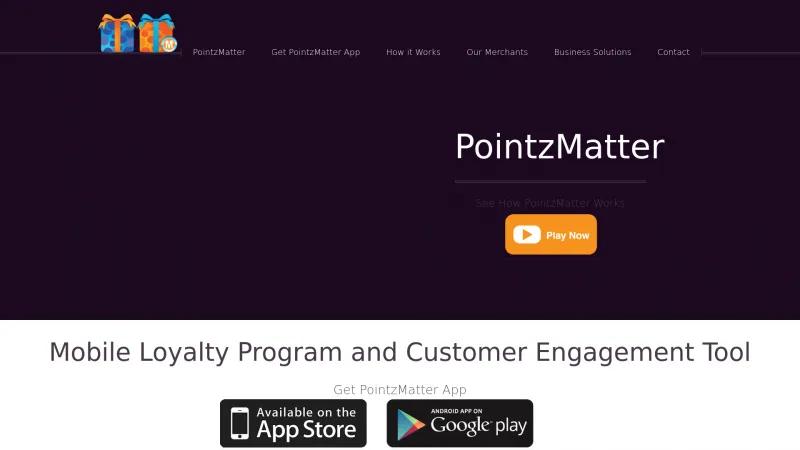 Homepage of Pointzmatter