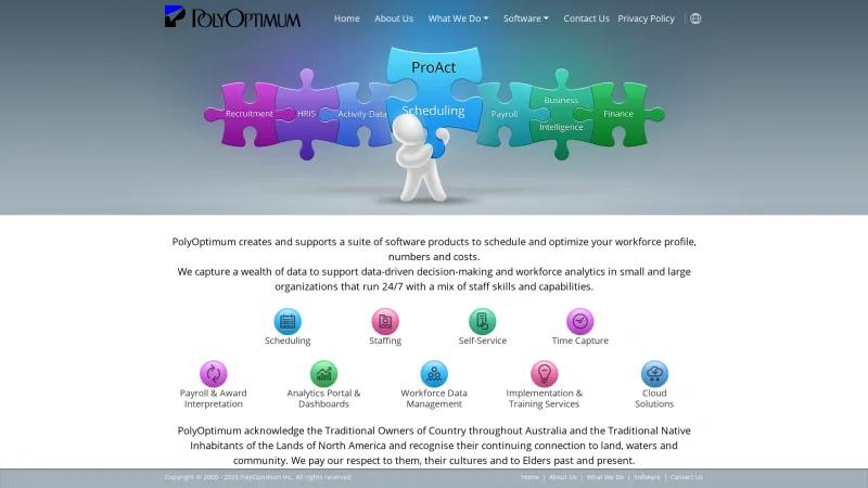 Homepage of PolyOptimum ProAct