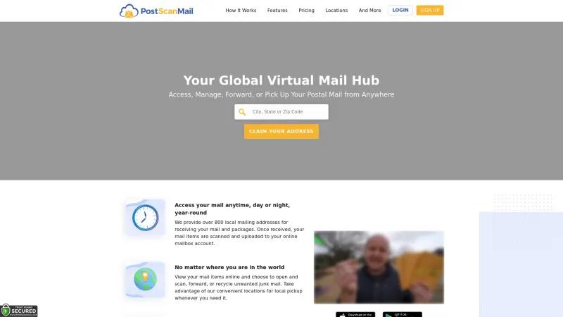 Homepage of PostScan Mail