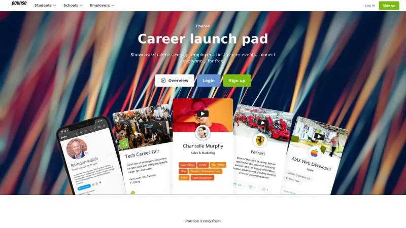 Homepage of Pounse Career