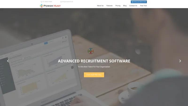 Homepage of PowerHunt