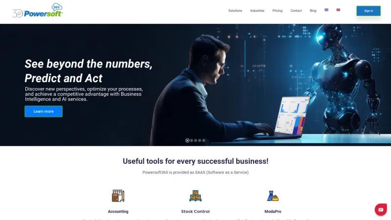 Homepage of Powersoft365 ModaPro