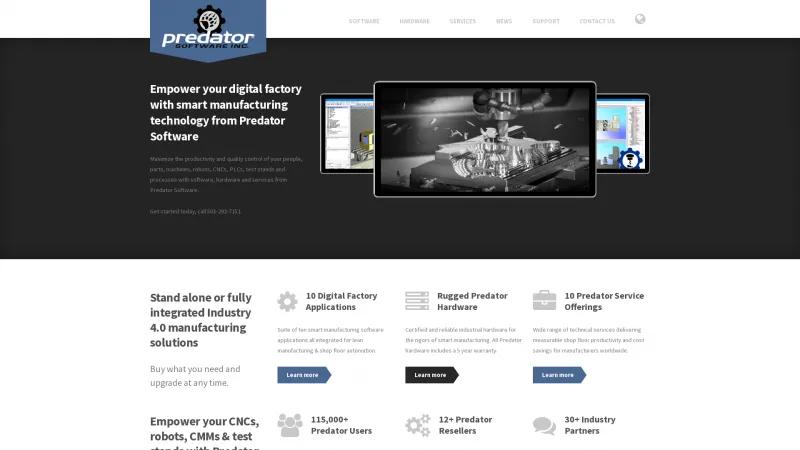 Homepage of Predator CNC Editor