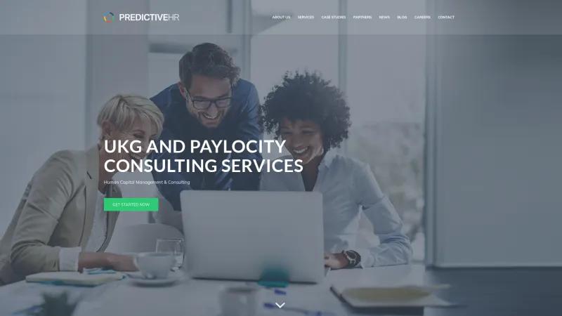 Homepage of PredictiveHR