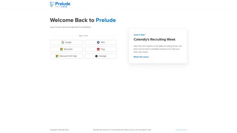 Homepage of Prelude