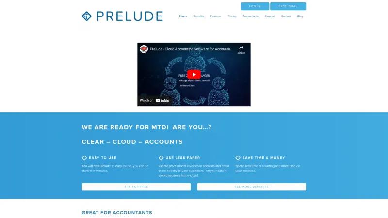 Homepage of Prelude