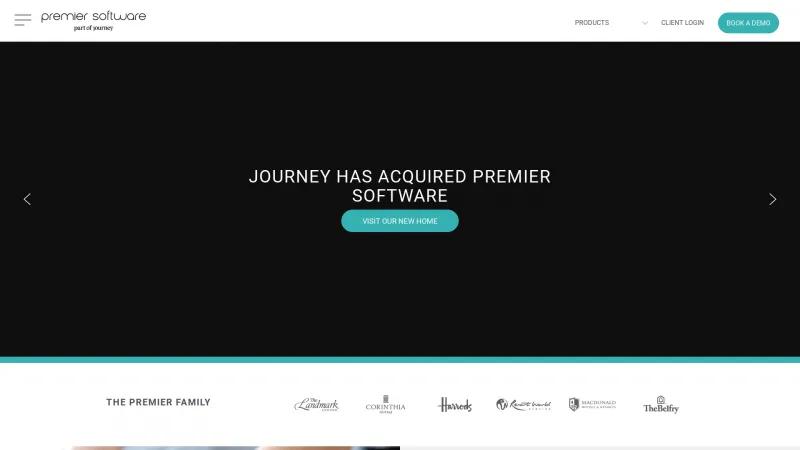 Homepage of Premier Software Salon