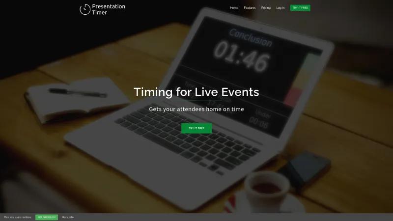 Homepage of Presentation Timer