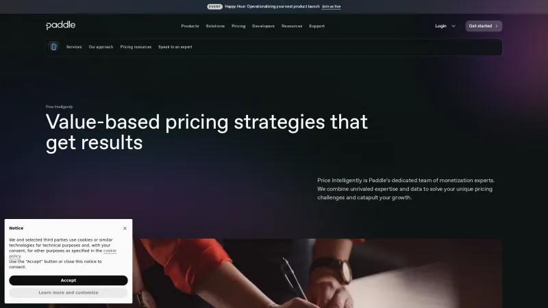 Homepage of Price Intelligently