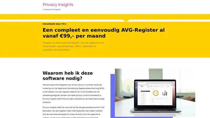 Homepage of Privacy Insights