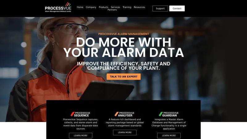 Homepage of ProcessVue