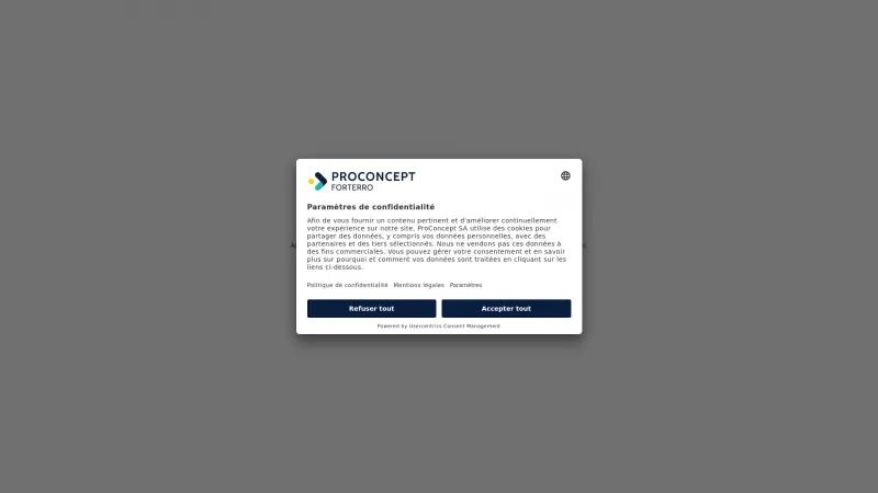 Homepage of ProConcept