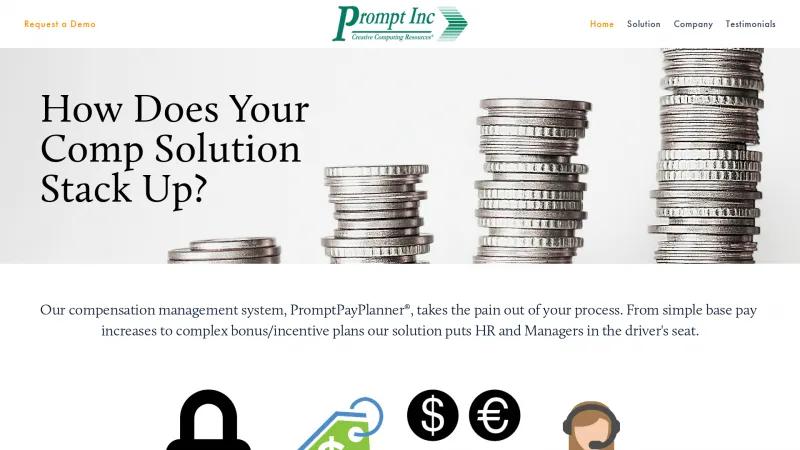 Homepage of PromptPayPlanner