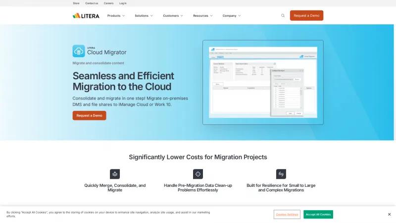 Homepage of Cloud Migrator