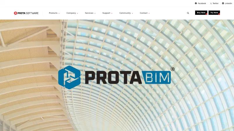 Homepage of ProtaBIM