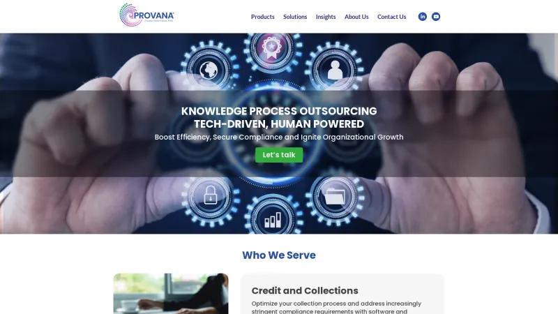 Homepage of Provana IPACS