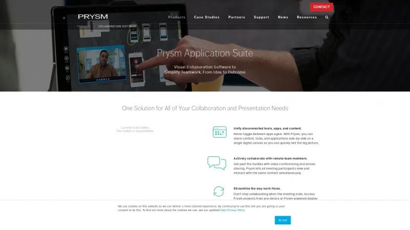 Homepage of Prysm