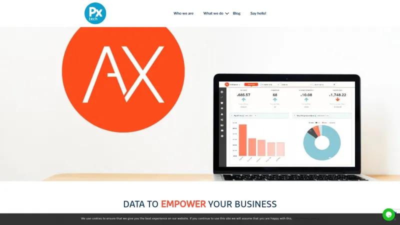 Homepage of Axent Intelligence