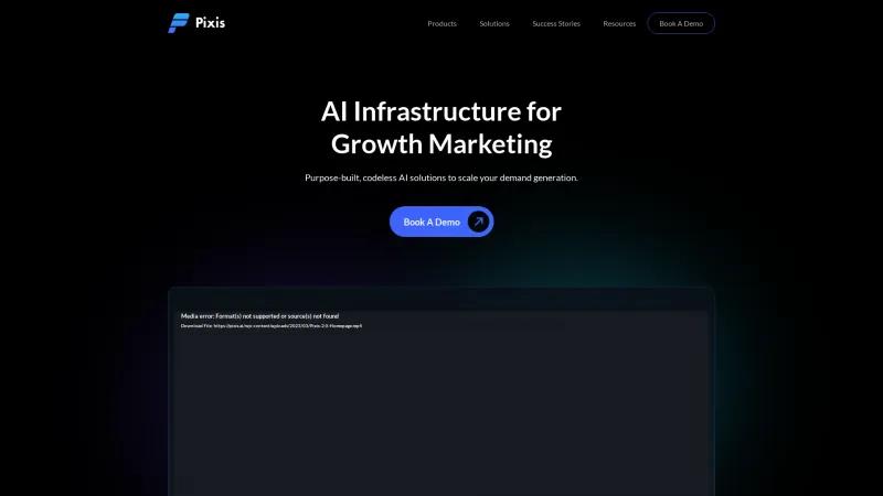 Homepage of Pyxis Marketing Cloud