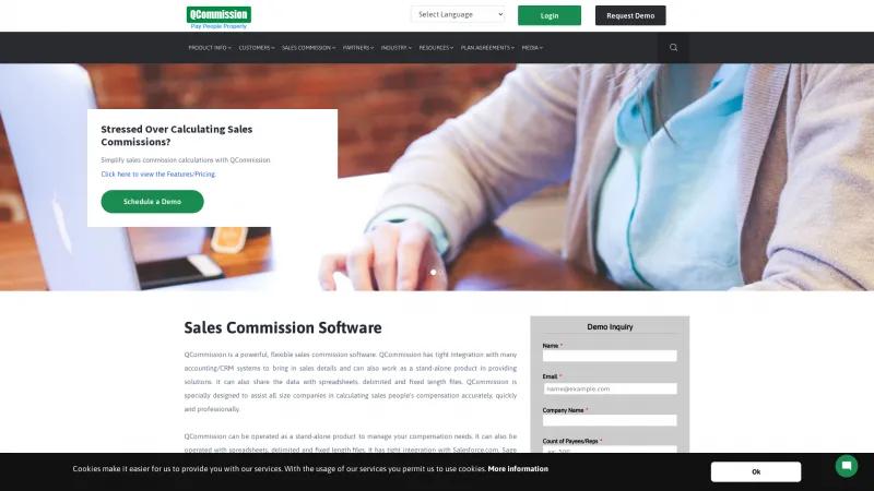 Homepage of QCommission