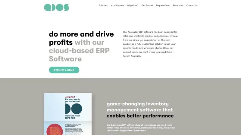 Homepage of Qdos