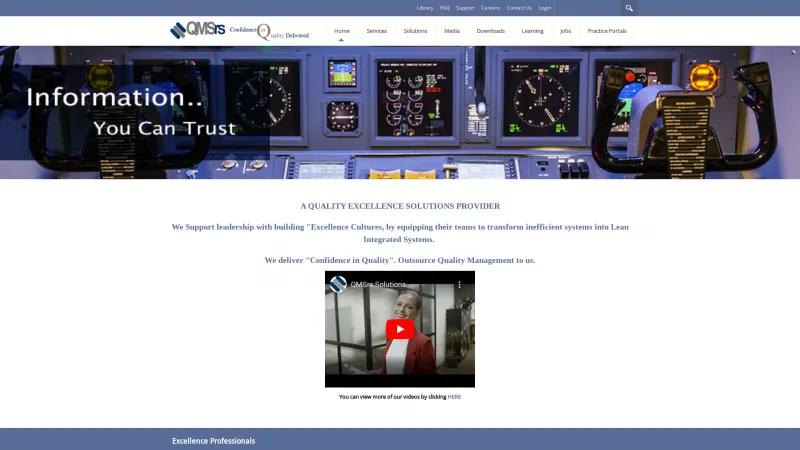 Homepage of QMSrs