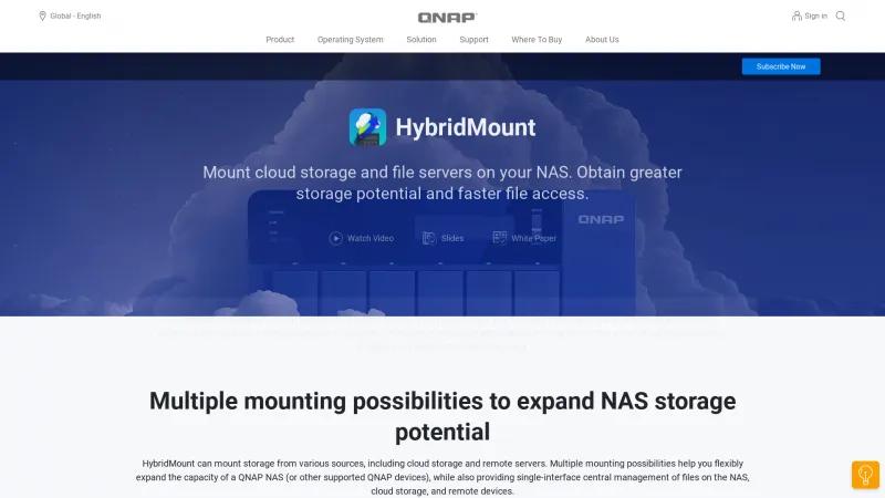 Homepage of HybridMount