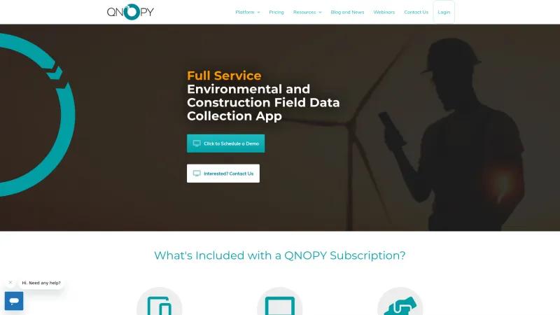 Homepage of QNOPY