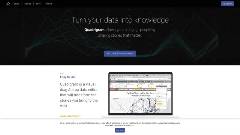 Homepage of Quadrigram