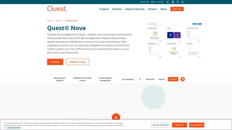 Homepage of Quadrotech Nova