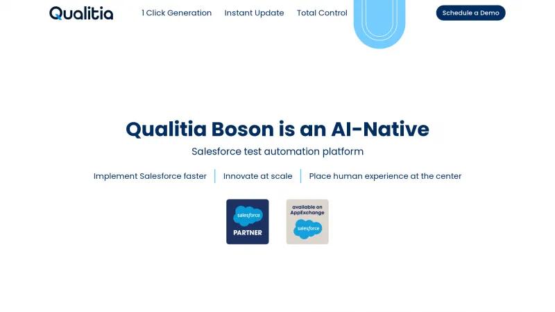 Homepage of Qualitia