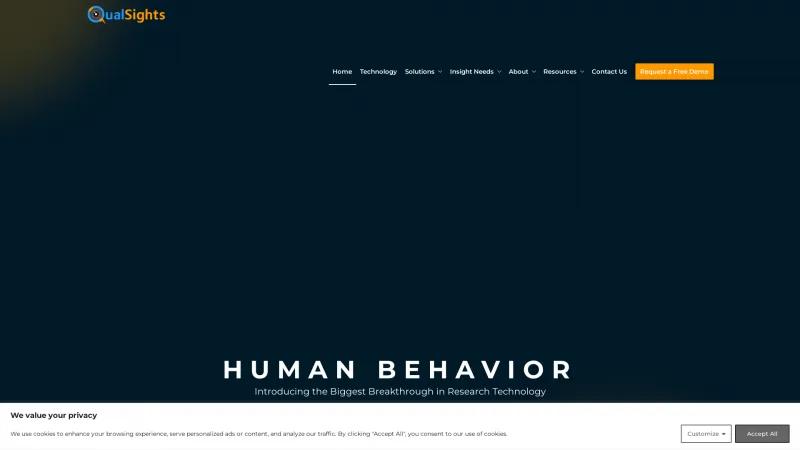 Homepage of QualSights