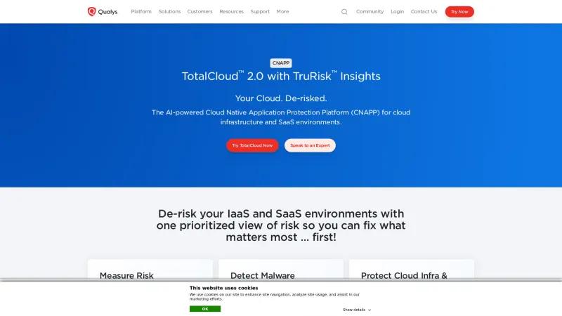 Homepage of TotalCloud