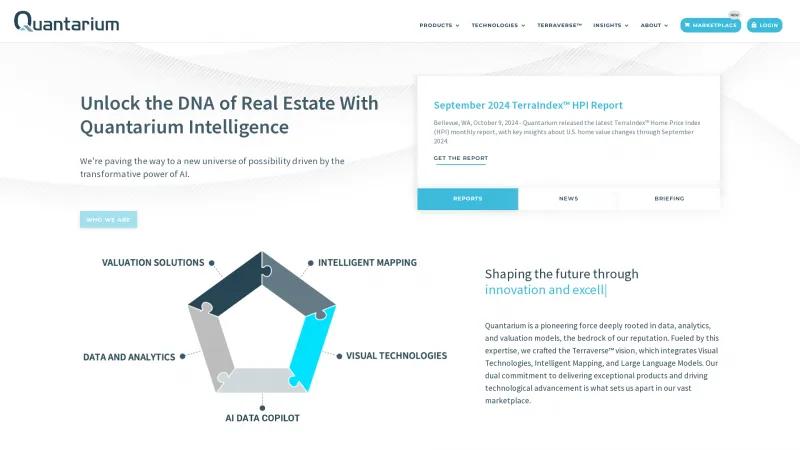 Homepage of Quantarium