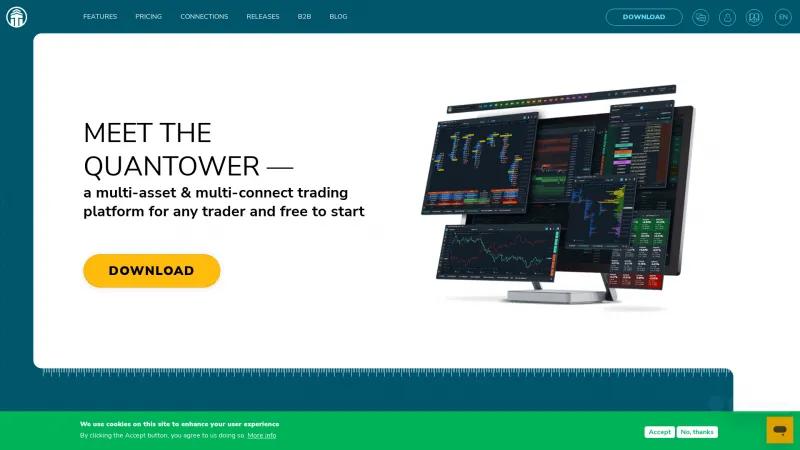 Homepage of Quantower