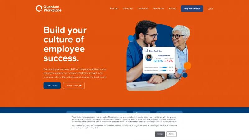 Homepage of Quantum Workplace