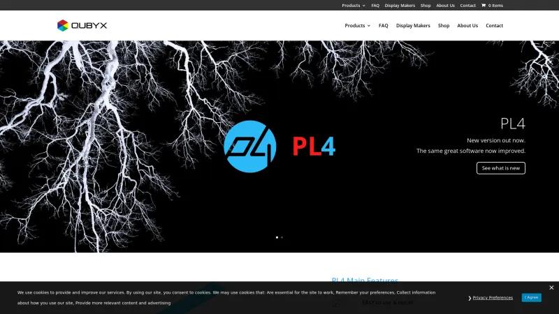 Homepage of PerfectLum