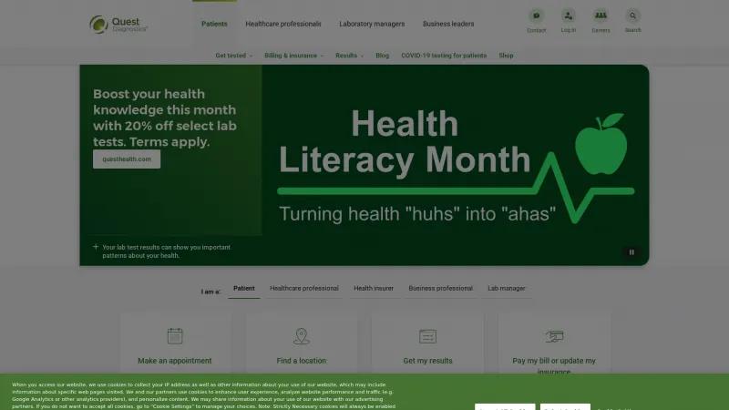 Homepage of Quanum EHR