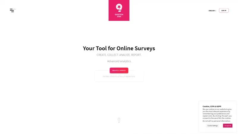 Homepage of QuestionStar