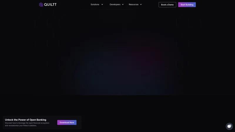 Homepage of Quiltt