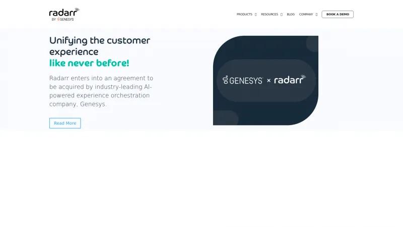 Homepage of Radarr