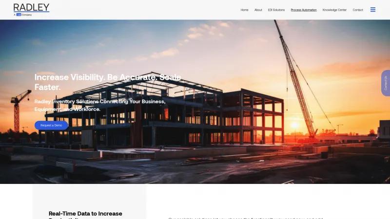 Homepage of Radley Manufacturing Solutions