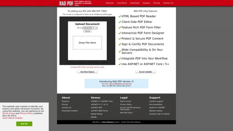 Homepage of RAD PDF