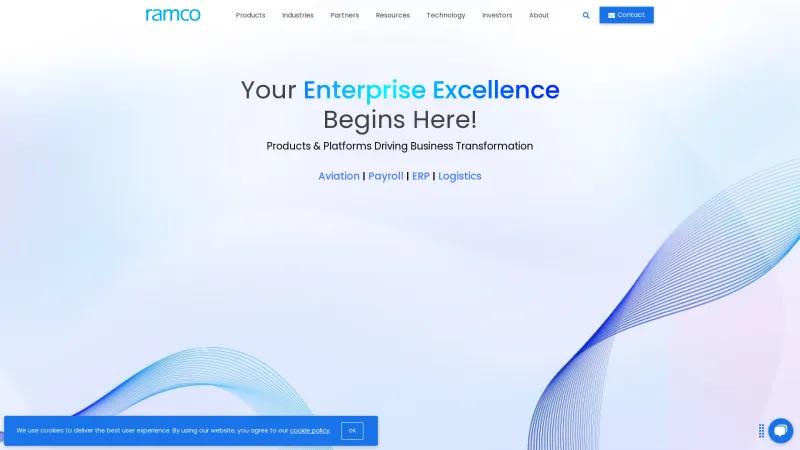 Homepage of Ramco EAM