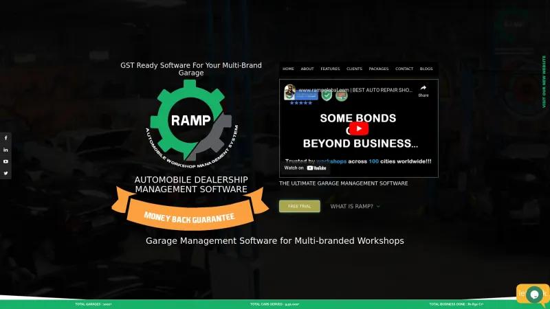 Homepage of RAMP