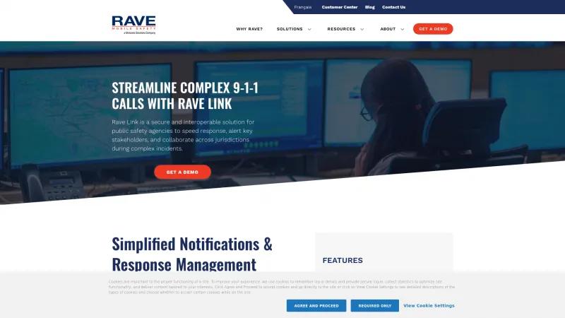 Homepage of Rave Aware